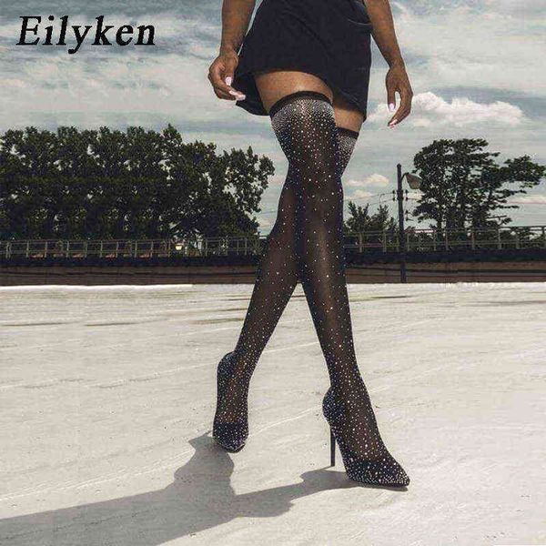 eilyken 2021 fashion runway crystal stretch fabric sock boots pointy toe over-the-knee heel thigh high pointed toe woman boot g1204, Black
eilyken 2021 fashion runway crystal stretch fabric sock boots pointy toe over-the-knee heel thigh high pointed toe woman boot g1204, Black
