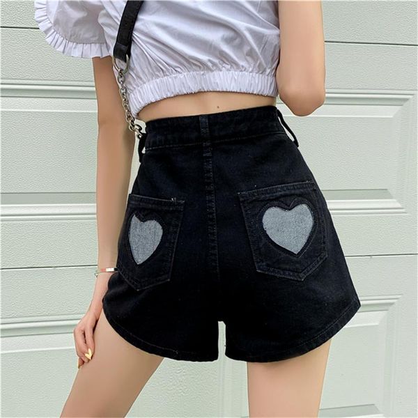 women's shorts alien kitty plus size high waist a-line fashion 2021 chic cowboy wide leg denim casual retro girls short jeans, White;black
women's shorts alien kitty plus size high waist a-line fashion 2021 chic cowboy wide leg denim casual retro girls short jeans, White;black