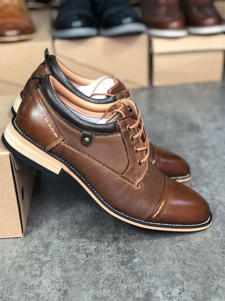 genuine leather dress shoes men brogues oxfords business shoe designer loafer classic lace up office party trainers with box 014, Black
genuine leather dress shoes men brogues oxfords business shoe designer loafer classic lace up office party trainers with box 014, Black