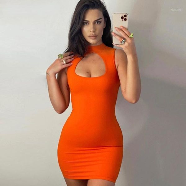 casual dresses women o neck hollow out rib knitted bodycon dress party outfits femme black sleeveless mini wrap streetwear, Black;gray 
casual dresses women o neck hollow out rib knitted bodycon dress party outfits femme black sleeveless mini wrap streetwear, Black;gray