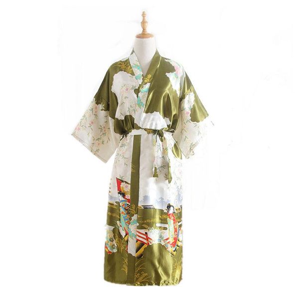 women's sleepwear spring summer green long kimono robe gown faux silk print bathrobe pyjamas bath nightgown mujer nightwear, Black;red
women's sleepwear spring summer green long kimono robe gown faux silk print bathrobe pyjamas bath nightgown mujer nightwear, Black;red