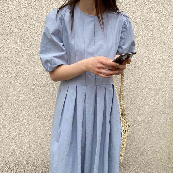 puff sleeve knee-length dress spring o neck pleated high-waist ladies robe slim vestido blue summer 16w672 210510, Black;gray
puff sleeve knee-length dress spring o neck pleated high-waist ladies robe slim vestido blue summer 16w672 210510, Black;gray
