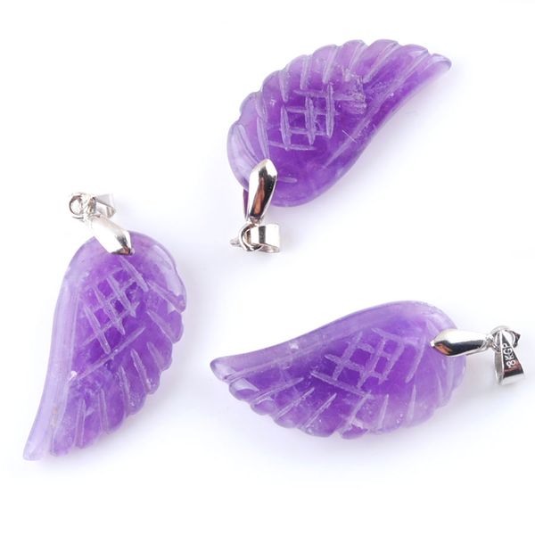 wojiaer natural amethyst gem stone bead angel wings silver pendant necklace plated reiki chakra jewelry 18 inches n3530
wojiaer natural amethyst gem stone bead angel wings silver pendant necklace plated reiki chakra jewelry 18 inches n3530
