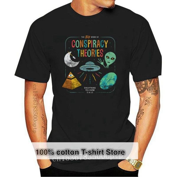 men's t-shirts the big book of conspiracy theories funny t-shirt casual short sleeve for men clothing summer, White;black
men's t-shirts the big book of conspiracy theories funny t-shirt casual short sleeve for men clothing summer, White;black
