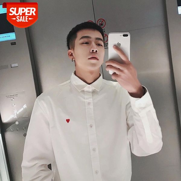 2018 korean style men's fashion coats long sleeves embroidery shirts loose casual black/white color cotton clothes size s-xl #hf8m, White;black
2018 korean style men's fashion coats long sleeves embroidery shirts loose casual black/white color cotton clothes size s-xl #hf8m, White;black