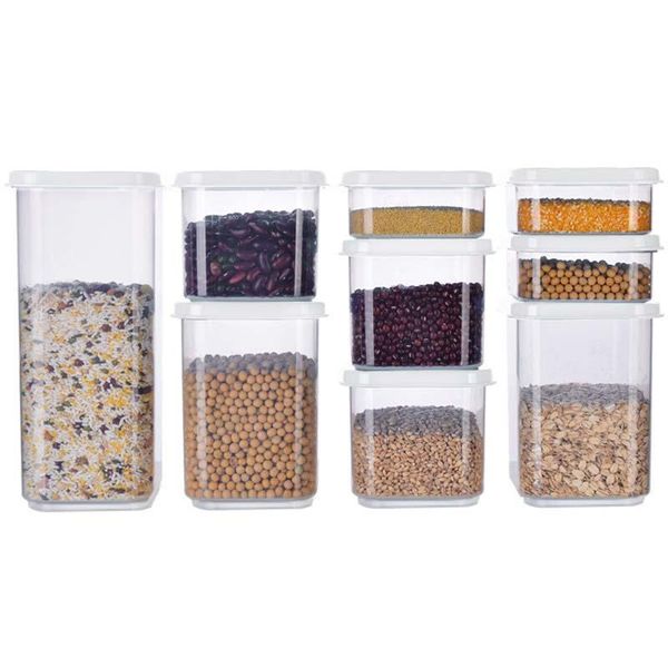 700/1300/1800ml square storage box kitchen container set vacuum transparent airtight organizer pasta tea sugar rice coffee bottles & ja jars
700/1300/1800ml square storage box kitchen container set vacuum transparent airtight organizer pasta tea sugar rice coffee bottles & ja jars