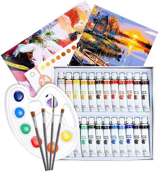 colors acrylic paint set include 4 different brushes and 1 mixing palette, for kids drawing painting coloring gift sets
colors acrylic paint set include 4 different brushes and 1 mixing palette, for kids drawing painting coloring gift sets