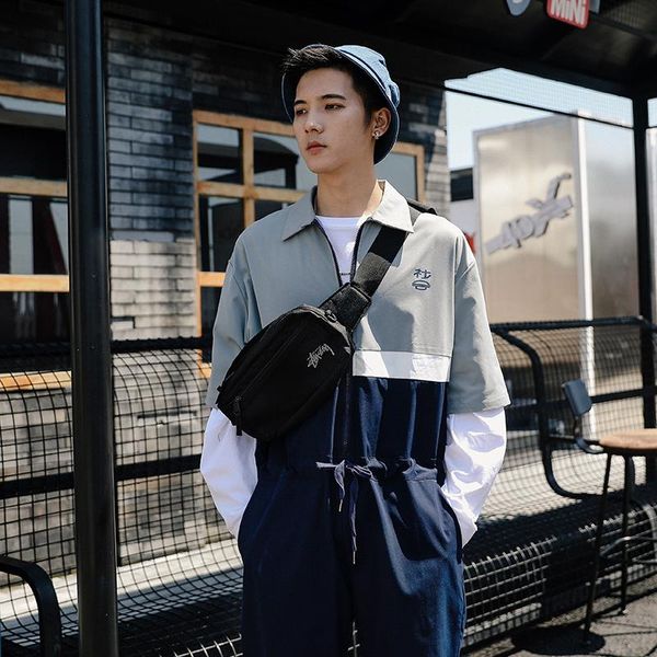 men's pants japanese retro tooling style spring and autumn couple jumpsuit bf loose casual wide student good quality, Black
men's pants japanese retro tooling style spring and autumn couple jumpsuit bf loose casual wide student good quality, Black