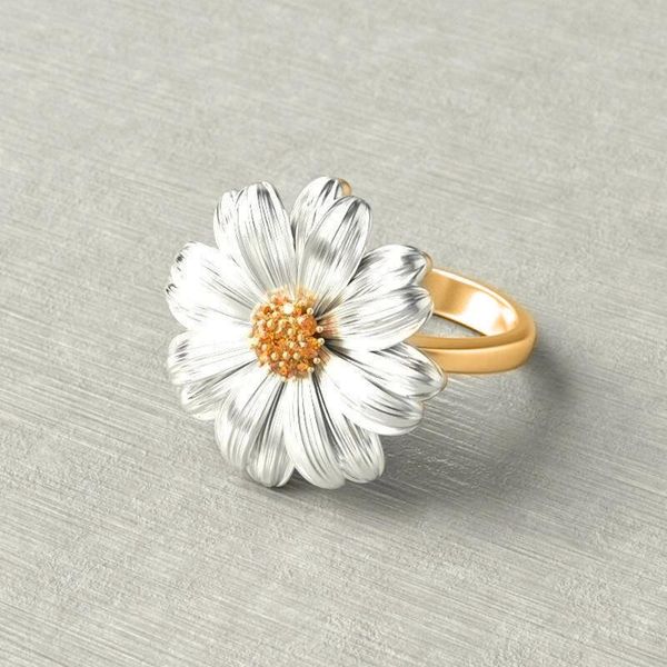 wedding rings caoshi delicate lady sunflower ring romantic party finger-ring fashionable design charming crystal statement accessories, Slivery;golden
wedding rings caoshi delicate lady sunflower ring romantic party finger-ring fashionable design charming crystal statement accessories, Slivery;golden