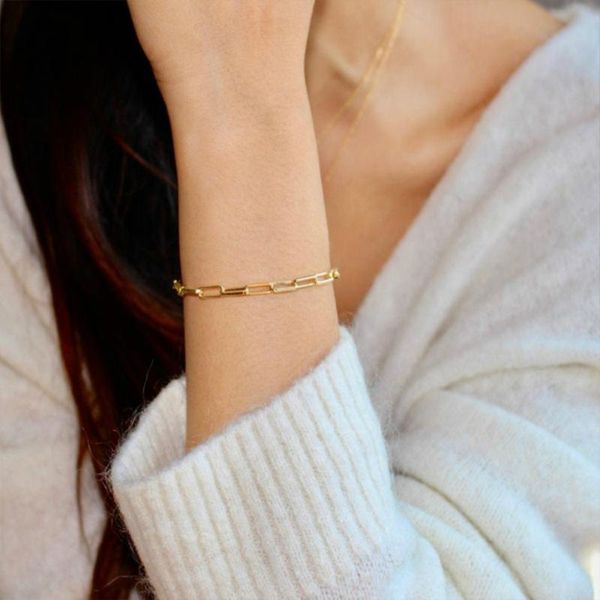 link, chain visunion 316l stainless steel bracelet fashion 18cm gold color link for women party jewelry wholesale, Black
link, chain visunion 316l stainless steel bracelet fashion 18cm gold color link for women party jewelry wholesale, Black
