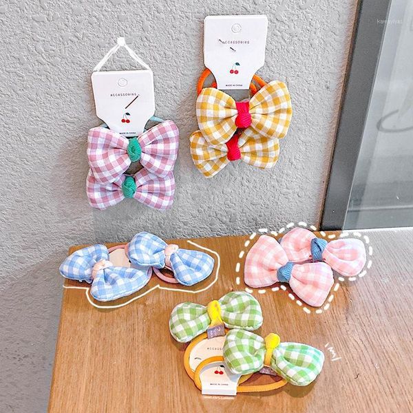 2pcs/set fabric bowknot lattice elastic hair bands for children candy color scrunchie ponytail holders girls accessories1
2pcs/set fabric bowknot lattice elastic hair bands for children candy color scrunchie ponytail holders girls accessories1