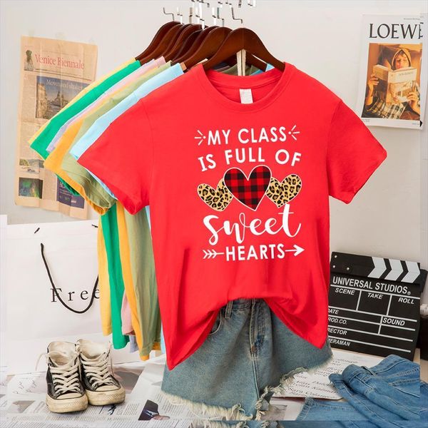 My Class Is Full Mens T Shirts Of Sweet Hearts Print Teacher For Men And Women Short Sleeve Loose Femme, White;black
My Class Is Full Mens T Shirts Of Sweet Hearts Print Teacher For Men And Women Short Sleeve Loose Femme, White;black