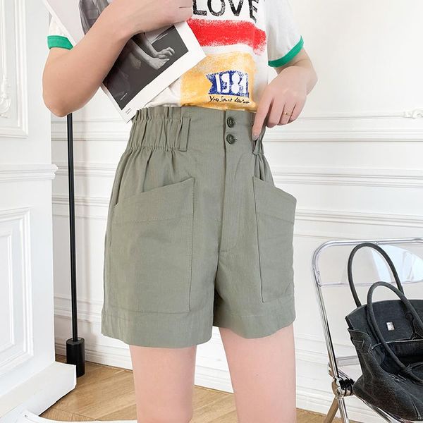 women's shorts women 2021 spring summer ladies high waist short pants with buttons fashion wide leg female clothes, White;black
women's shorts women 2021 spring summer ladies high waist short pants with buttons fashion wide leg female clothes, White;black