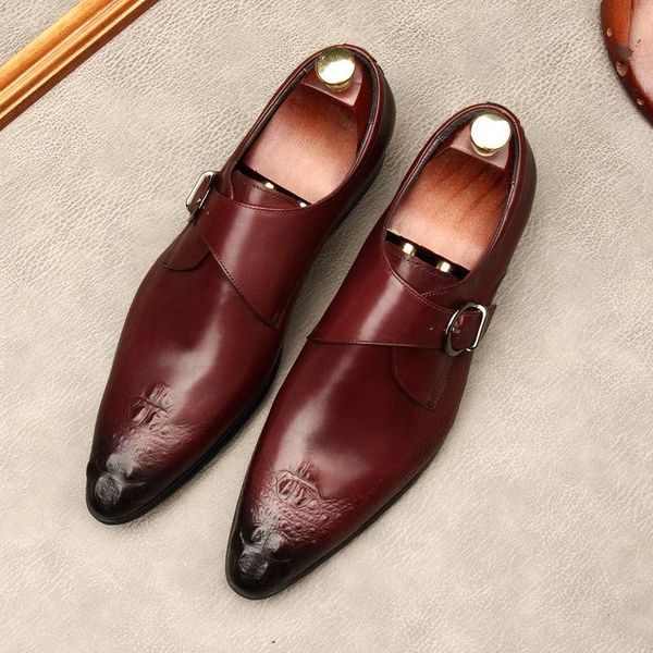 men's formal leather shoes, dress with buckles, cowhide wedding, suit shoes oxford, Black
men's formal leather shoes, dress with buckles, cowhide wedding, suit shoes oxford, Black