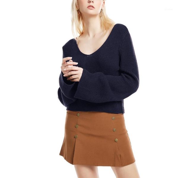 women's sweaters 2021 casual long sleeve autumn knitted sweater women pullover fashion style winter slim soild color pull knitwear, White;black
women's sweaters 2021 casual long sleeve autumn knitted sweater women pullover fashion style winter slim soild color pull knitwear, White;black