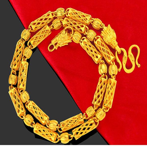 chains luxury 18k gold men's necklace for wedding engagement anniversary gifts retro faucet hollow cylindrical beads chain jewelry male, Silver
chains luxury 18k gold men's necklace for wedding engagement anniversary gifts retro faucet hollow cylindrical beads chain jewelry male, Silver
