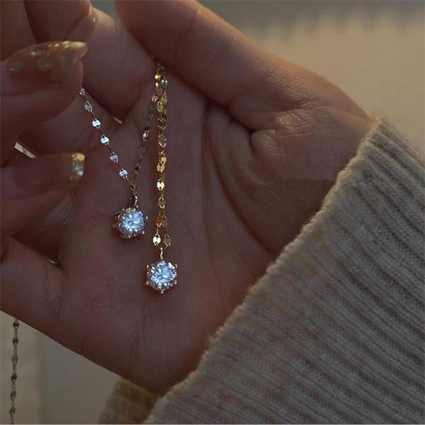 pendant necklaces arrival zircon round for women jewelry vintage gold chain bijou on neck girls clavicle accessories, Silver
pendant necklaces arrival zircon round for women jewelry vintage gold chain bijou on neck girls clavicle accessories, Silver