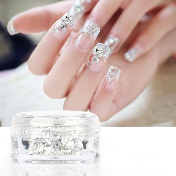 nail art decorations 1 bottle silver glitter sequins powder gel polish holographic pigment dust manicure decor, Silver;gold
nail art decorations 1 bottle silver glitter sequins powder gel polish holographic pigment dust manicure decor, Silver;gold