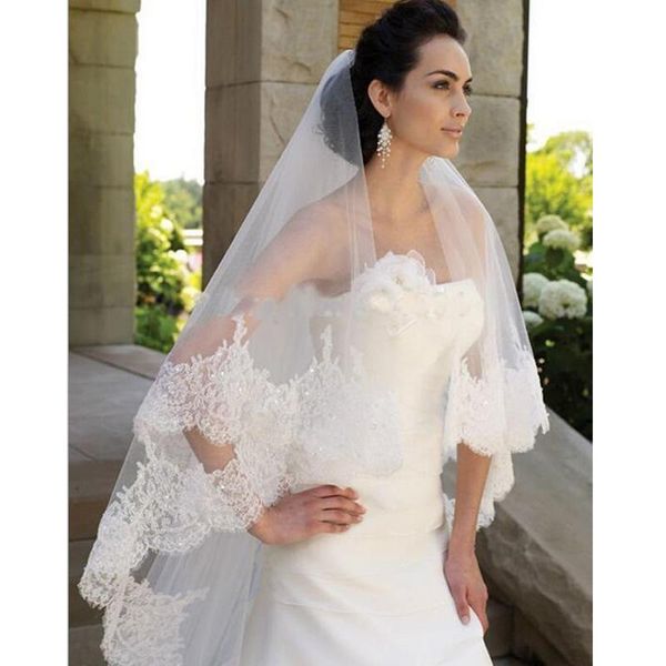 bridal veils luxury cathedral length veil with lace applique 300cm long white tulle wedding accessories w3543, Black
bridal veils luxury cathedral length veil with lace applique 300cm long white tulle wedding accessories w3543, Black