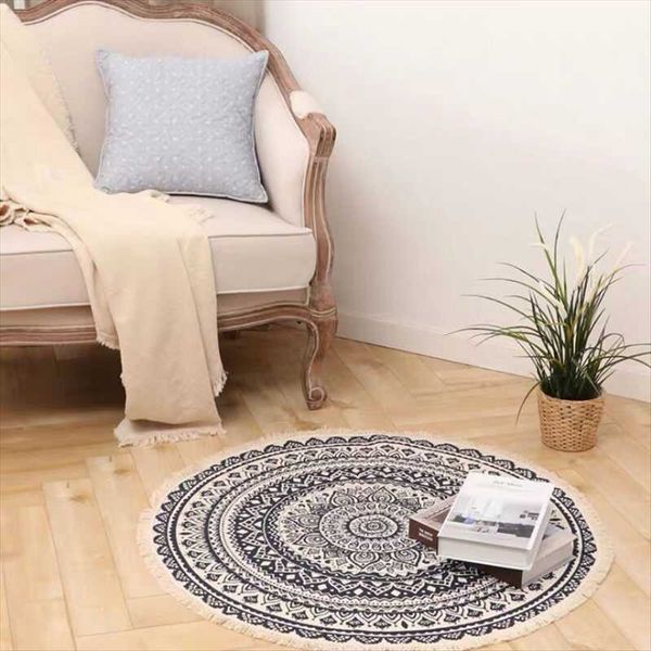 carpets nordic cotton linen floor mats ethnic wind round door stepping in the living bedroom anti-slip bohemia
carpets nordic cotton linen floor mats ethnic wind round door stepping in the living bedroom anti-slip bohemia
