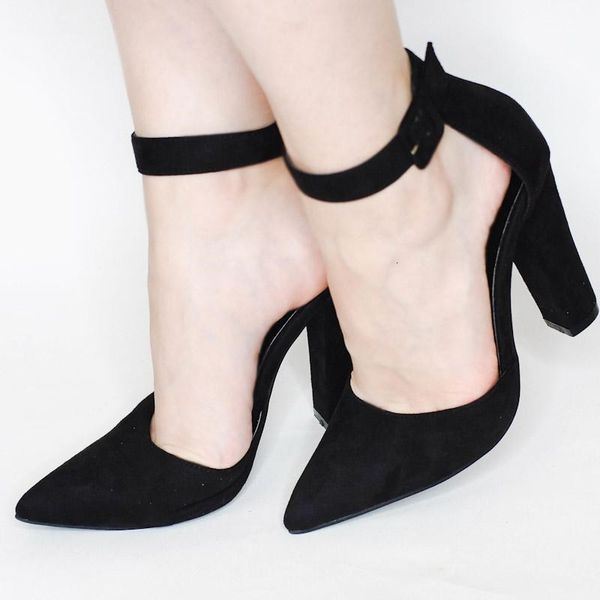 sandals and eodoit female thick heel pointed to ankle brace pumps block shoes vintage jump comfortable casual office party daily tqls, Black
sandals and eodoit female thick heel pointed to ankle brace pumps block shoes vintage jump comfortable casual office party daily tqls, Black