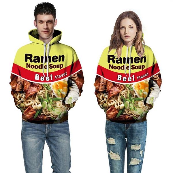 men's hoodies & sweatshirts women's personalized noodle and egg 3d print pullover sweater , loose large size couplessweater, Black
men's hoodies & sweatshirts women's personalized noodle and egg 3d print pullover sweater , loose large size couplessweater, Black