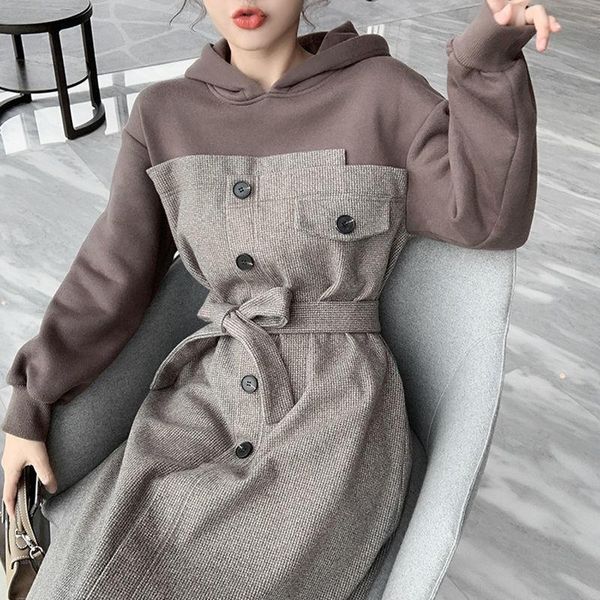 casual dresses women dress hoody cotton preppy style straight knee-length spring autumn fashion full vintage simple girls mori girl, Black;gray
casual dresses women dress hoody cotton preppy style straight knee-length spring autumn fashion full vintage simple girls mori girl, Black;gray