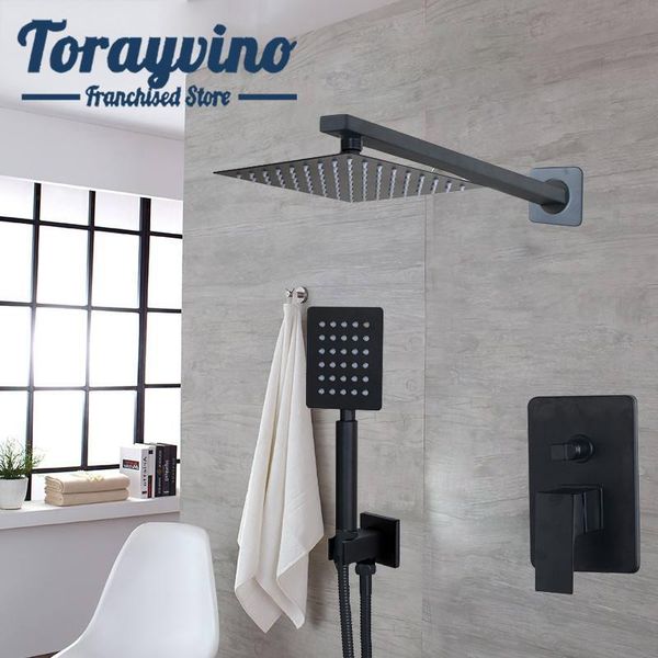 torayvino bathroom black shower set robinet de salle bain en laiton rainfall & hand mixer taps control valve sets
torayvino bathroom black shower set robinet de salle bain en laiton rainfall & hand mixer taps control valve sets