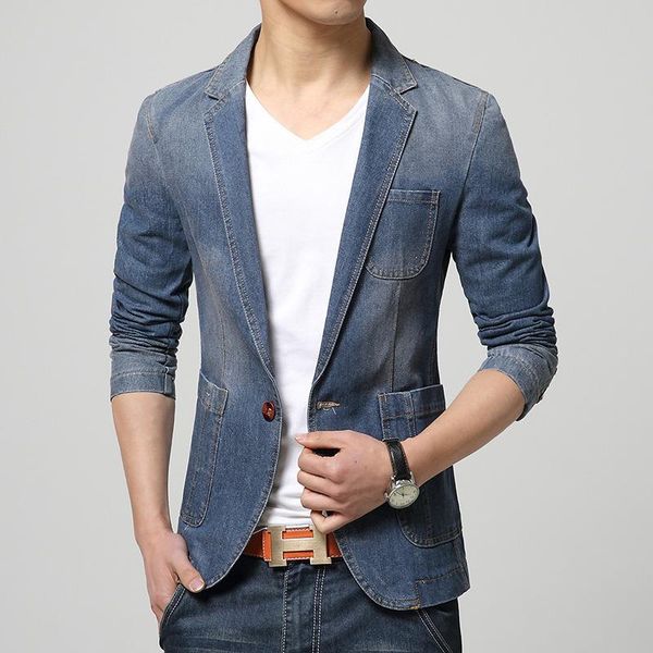 Men's Suits & Blazers Spring And Autumn Single Breasted Jeans Suit Casual Coat, White;black
Men's Suits & Blazers Spring And Autumn Single Breasted Jeans Suit Casual Coat, White;black
