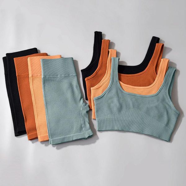 yoga outfit 2pcs seamless sport clothes set women crop bra high waist run gym shorts workout fitness suit female sets
yoga outfit 2pcs seamless sport clothes set women crop bra high waist run gym shorts workout fitness suit female sets