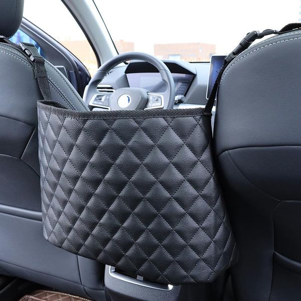 car organizer pu leather storage bag barrier of net between the seat multi-pockets container stowing tidying
car organizer pu leather storage bag barrier of net between the seat multi-pockets container stowing tidying