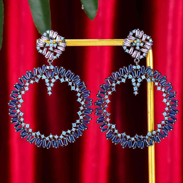 godki fashion street style round earrings women wedding party cubic zircon dubai bridal earring boucle d'oreille 2021, Silver
godki fashion street style round earrings women wedding party cubic zircon dubai bridal earring boucle d'oreille 2021, Silver