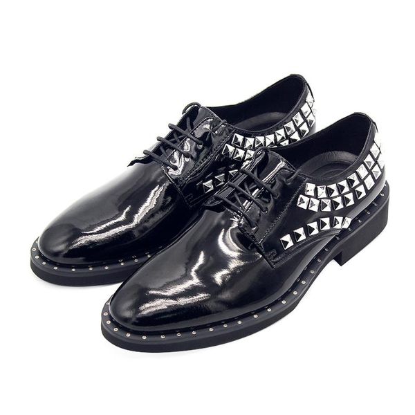 dress shoes fashion genuine leather wedding oxford lace up casual handmade rivet derby men, Black
dress shoes fashion genuine leather wedding oxford lace up casual handmade rivet derby men, Black