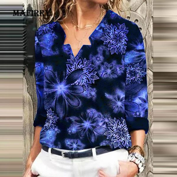 women's blouses & shirts autumn v neck slim plus size pullover casual long sleeve vintage floral print blouse elegant women straight s, White
women's blouses & shirts autumn v neck slim plus size pullover casual long sleeve vintage floral print blouse elegant women straight s, White