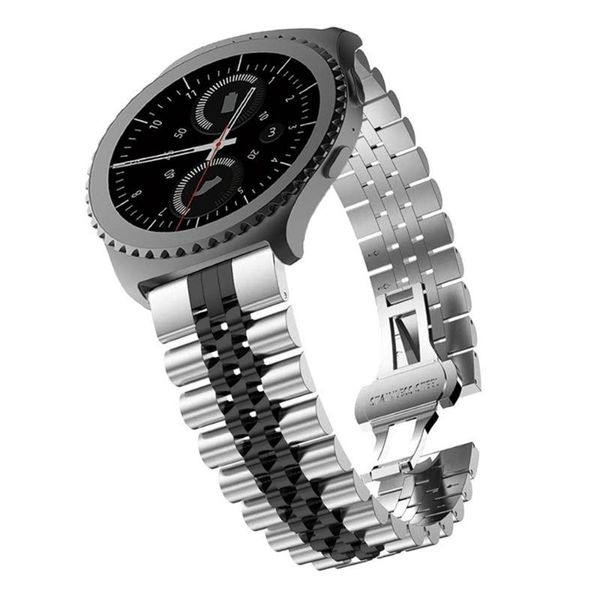 watch bands for samsung galaxy 46mm 22mm stainless steel business link bracelet correa gear s3 classic frontier wrist strap, Black;brown
watch bands for samsung galaxy 46mm 22mm stainless steel business link bracelet correa gear s3 classic frontier wrist strap, Black;brown