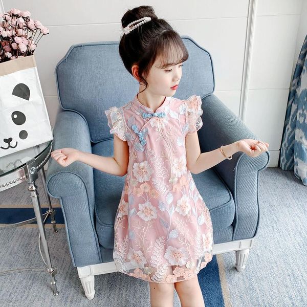 girl's dresses girls cheongsam dress summer 2021 childrens clothing chinese style vintage elegant cute embroidery mesh princess, Red;yellow
girl's dresses girls cheongsam dress summer 2021 childrens clothing chinese style vintage elegant cute embroidery mesh princess, Red;yellow