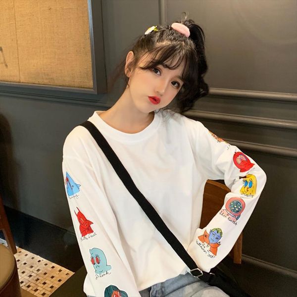 harajuku cute cartoon casual women t shirts loose korean ulzzang fashion streetwear kawaii cartoons print vintage female shirt, White
harajuku cute cartoon casual women t shirts loose korean ulzzang fashion streetwear kawaii cartoons print vintage female shirt, White