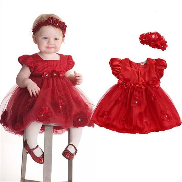 baby girls red floral girl dress little mesh tulle short sleeve headband wedding party headwear outfit clothes summer clothing, Red;yellow
baby girls red floral girl dress little mesh tulle short sleeve headband wedding party headwear outfit clothes summer clothing, Red;yellow