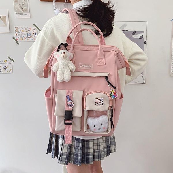 storage bags student backpack women waterproof candy colors backpacks fancy high school for teenage girl cute travel 2021
storage bags student backpack women waterproof candy colors backpacks fancy high school for teenage girl cute travel 2021