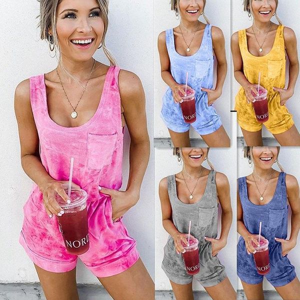 summer casual print playsuits by women jumpsuits pockets polyester lace up sleeveless fashion shorts, Black;white
summer casual print playsuits by women jumpsuits pockets polyester lace up sleeveless fashion shorts, Black;white