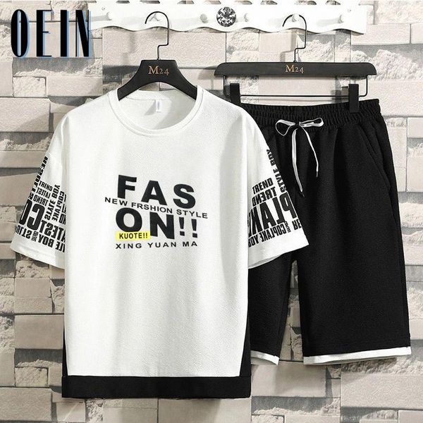 men's tracksuits tracksuit sportswear sets summer casual men 2 piece round neck t-shirts+sweat shorts brand track suit set male, Gray
men's tracksuits tracksuit sportswear sets summer casual men 2 piece round neck t-shirts+sweat shorts brand track suit set male, Gray