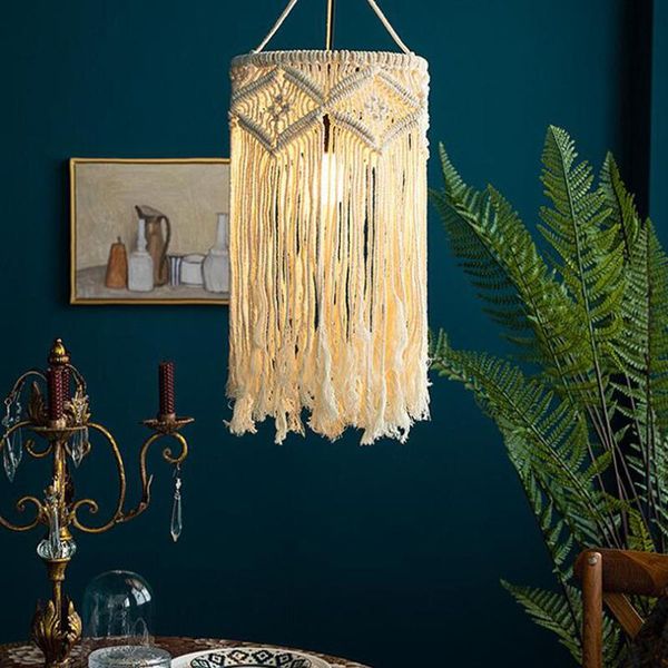 tapestries nordic hand-woven lampshade simple living room bedroom chandelier bohemian lamp decoration abat jour
tapestries nordic hand-woven lampshade simple living room bedroom chandelier bohemian lamp decoration abat jour
