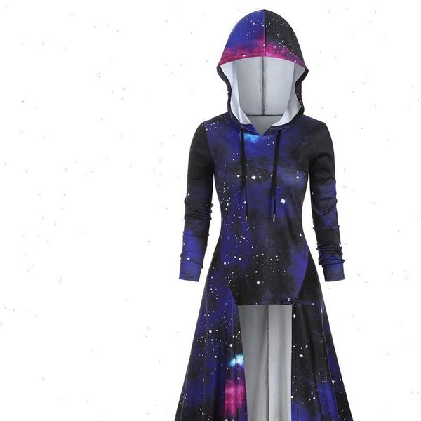 fashion long plus size sleeve women blouses hooded spiral tie print high blouse tunic winter clothes, White
fashion long plus size sleeve women blouses hooded spiral tie print high blouse tunic winter clothes, White