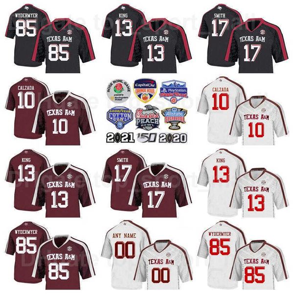 ncaa college football a&m texas aggies jersey 10 zach calzada 13 haynes king 28 isaiah spiller 6 devon achane 0 ainias smith 85 jalen wyderm, Black
ncaa college football a&m texas aggies jersey 10 zach calzada 13 haynes king 28 isaiah spiller 6 devon achane 0 ainias smith 85 jalen wyderm, Black