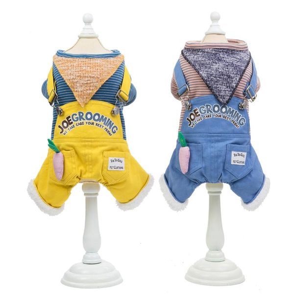 dog apparel pet clothes with denim trousers casual bib puppy for autumn and winter jeans fashion yellow blue jumpsuits
dog apparel pet clothes with denim trousers casual bib puppy for autumn and winter jeans fashion yellow blue jumpsuits