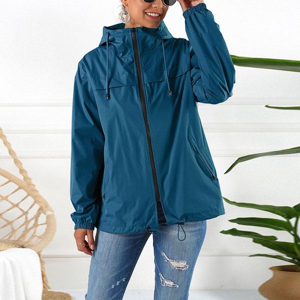 women's jackets waterproof raincoat women jacket 2021 casual zipper hooded light windproof spring autumn ladies coat cdr2163, Black;brown
women's jackets waterproof raincoat women jacket 2021 casual zipper hooded light windproof spring autumn ladies coat cdr2163, Black;brown