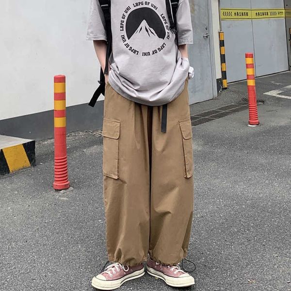 men's pants spring summer cotton casual fashion khaki white wide-leg men streetwear loose hip-hop pockets cargo mens r7jb, Black
men's pants spring summer cotton casual fashion khaki white wide-leg men streetwear loose hip-hop pockets cargo mens r7jb, Black