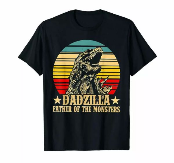 Dadzilla Father Of Monsters Family Daddy Gift Retro Black T-Shirt S-6XL, White;black
Dadzilla Father Of Monsters Family Daddy Gift Retro Black T-Shirt S-6XL, White;black
