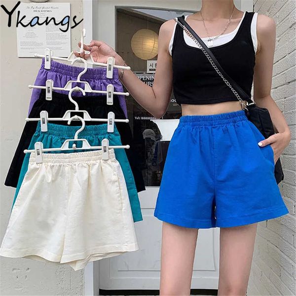 casual colorful simple elasticity high waist lovely girls wide leg shorts harajuku students women summer harajuku streetwear 210619, White;black
casual colorful simple elasticity high waist lovely girls wide leg shorts harajuku students women summer harajuku streetwear 210619, White;black