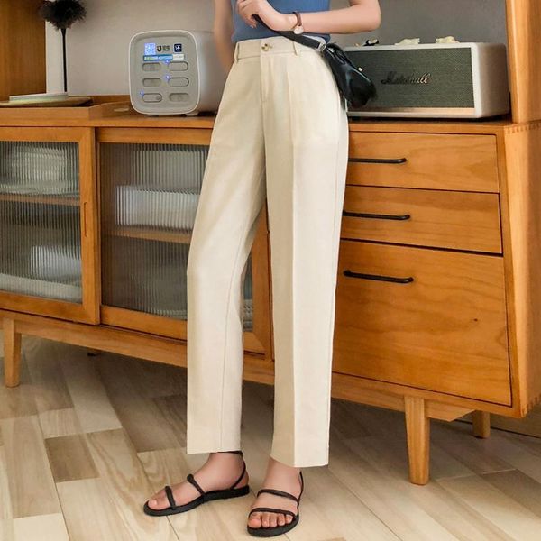 women's pants & capris 2021 formal black women office lady style work wear summer thin trousers chiffon pant female business de, Black;white
women's pants & capris 2021 formal black women office lady style work wear summer thin trousers chiffon pant female business de, Black;white